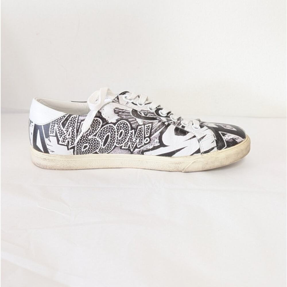 Celine x Christian Marclay Triomphe Leather Low Top Lace Up Sneakers EU 37 US7 - Picture 5 of 10